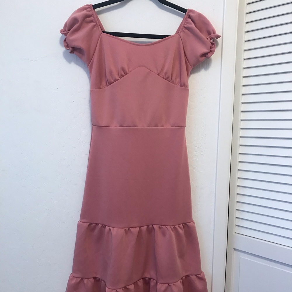 New midi old rose dress xs-s
